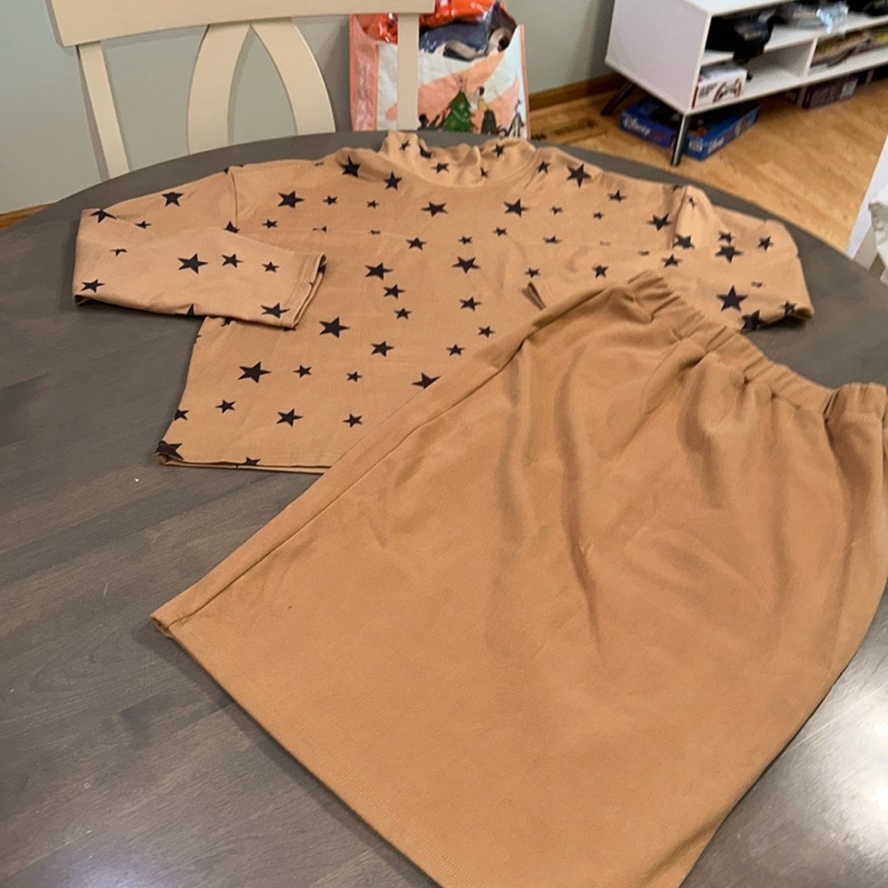 Top and skirt